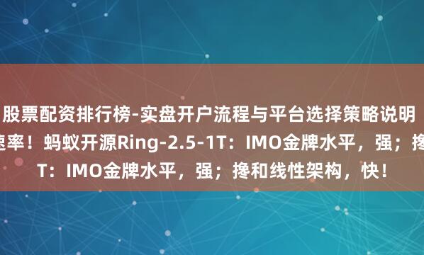 股票配资排行榜-实盘开户流程与平台选择策略说明 万亿想考模子新速率！蚂蚁开源Ring-2.5-1T：IMO金牌水平，强；搀和线性架构，快！